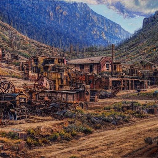 Abandoned mining town
