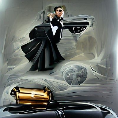 Noir Style Spy in Dark Alleyway