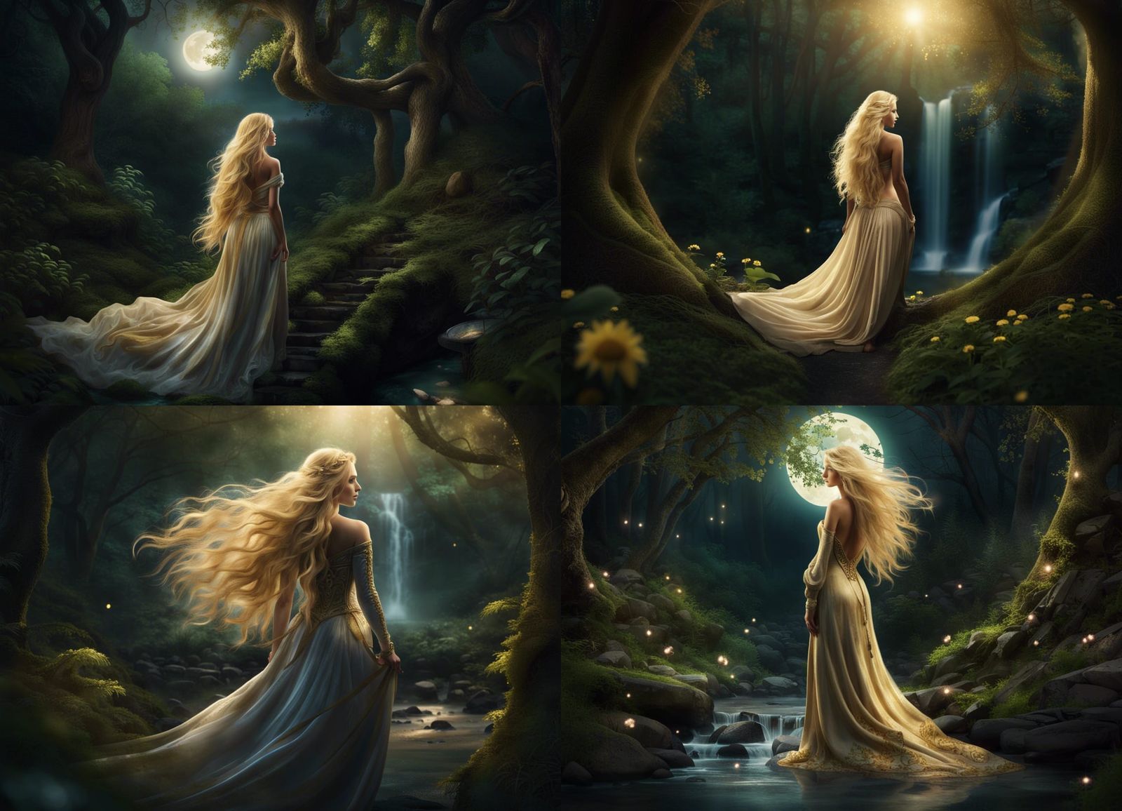 Goddess of the Night Cafe in Enchanted Garden