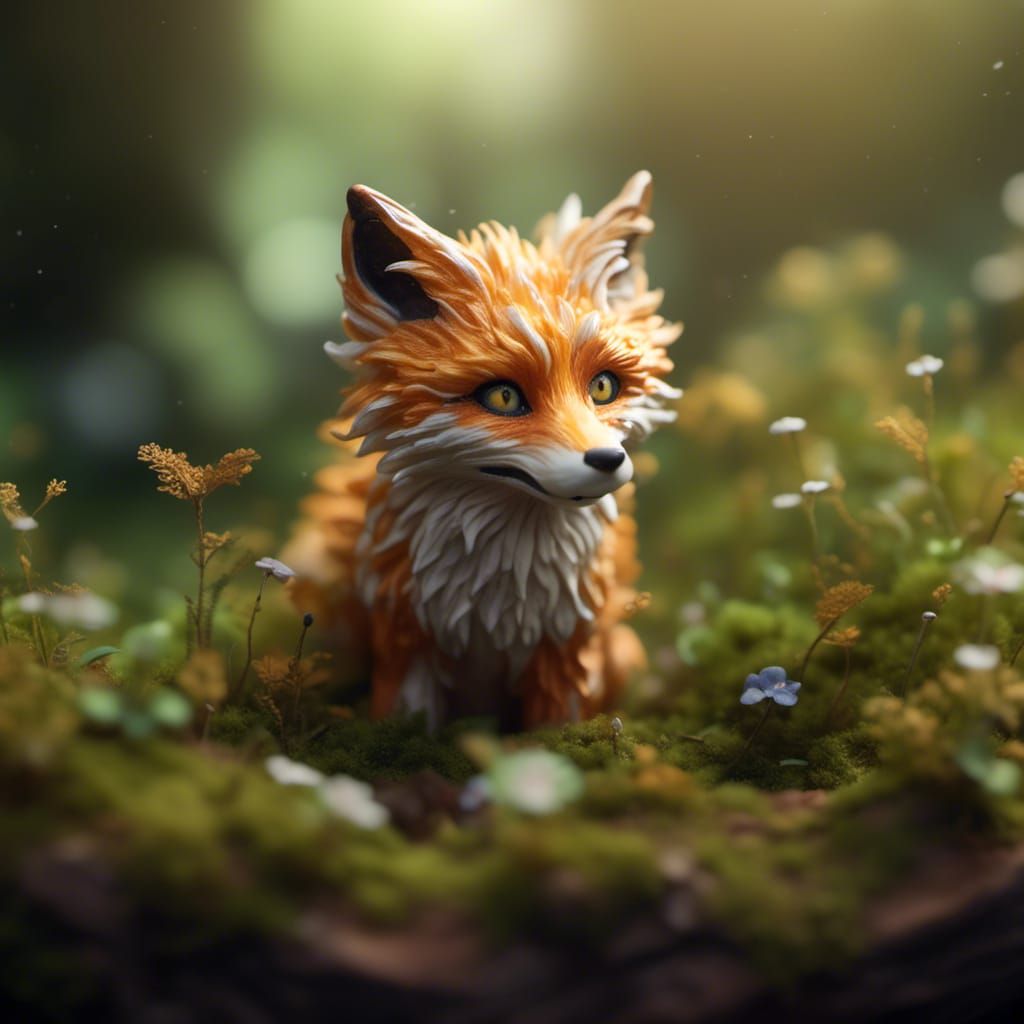 Miniature Fox Paws in 3D