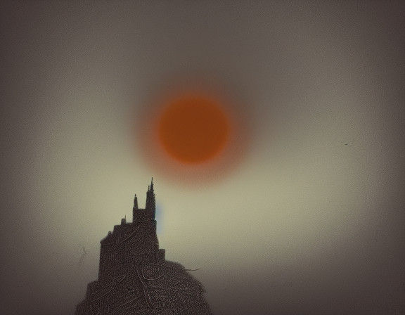 Ethereal Surrealist Goddess in a Decaying World