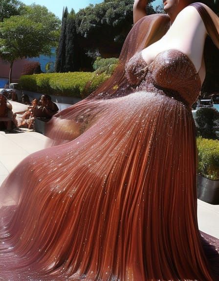 Chocolate Goddess Melts in the Sun: Photorealistic Masterpie...