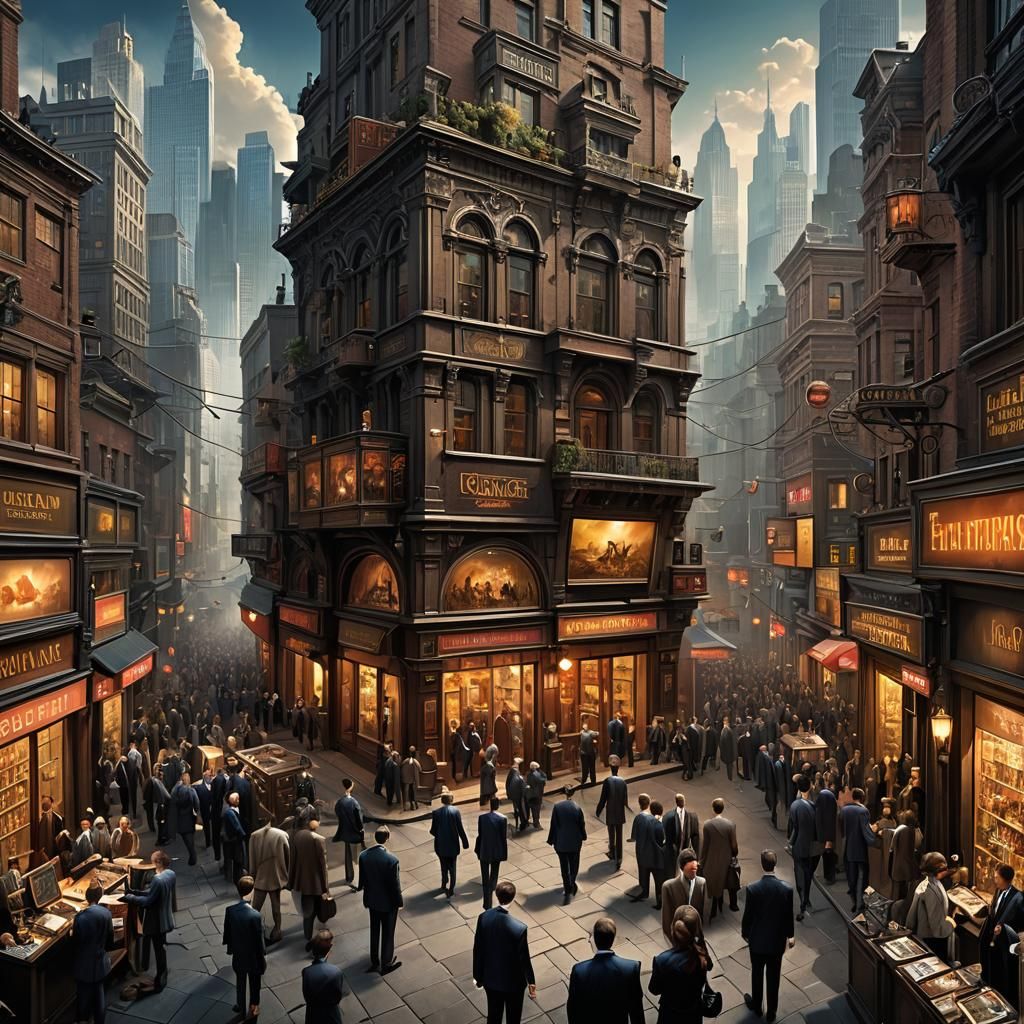 Fantastical City Art Gallery in Unreal Engine 5