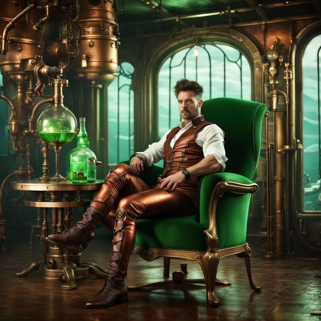 Steampunk Gentlemen's Club Under the Sea