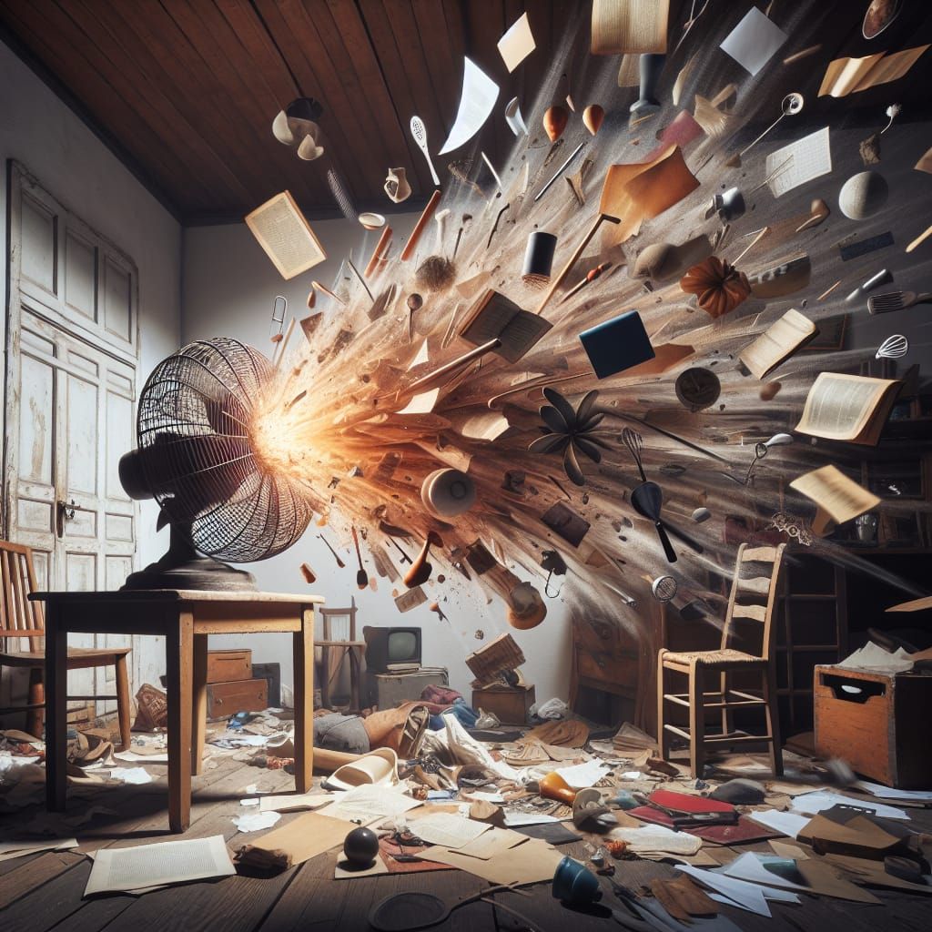 Chaos Erupts: Metaphorical Rendering of Disruption