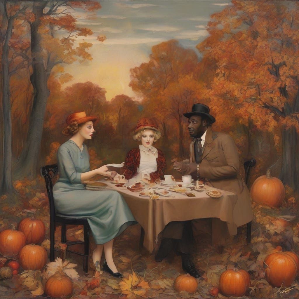 Cozy Autumn Bonfire Date Night Scene