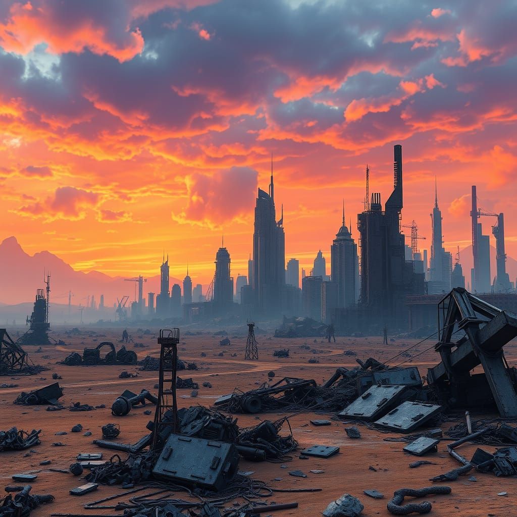 Cyberpunk Apocalypse in 8k Resolution