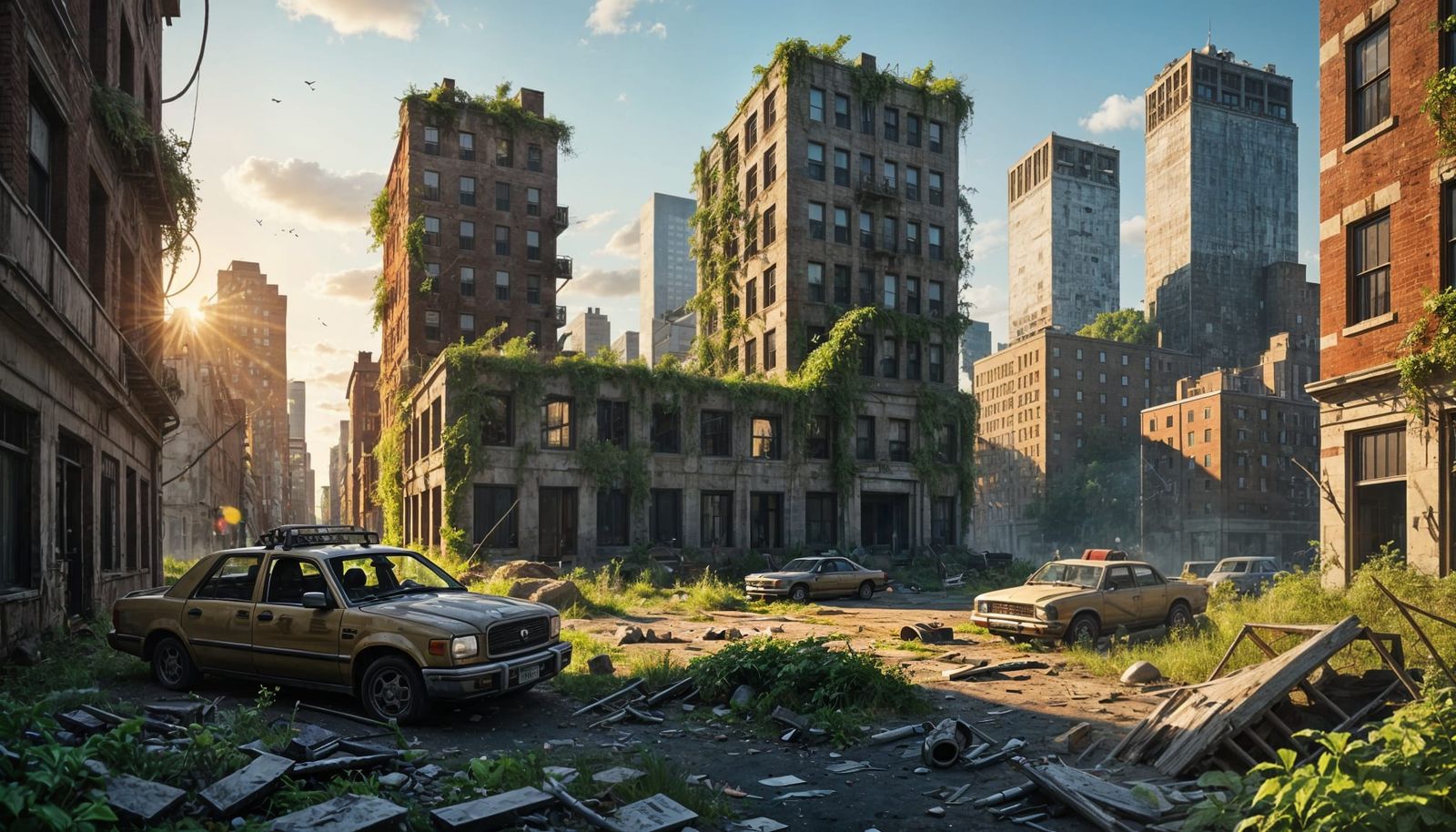 Post-Apocalyptic New York Overgrown