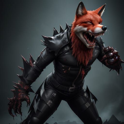 Horrifying Animatronic Fox in Medical Straightjacket