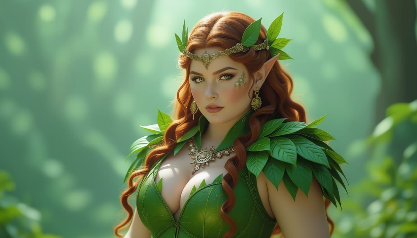 Hyper-Realistic Druidess with Mechanical Accents