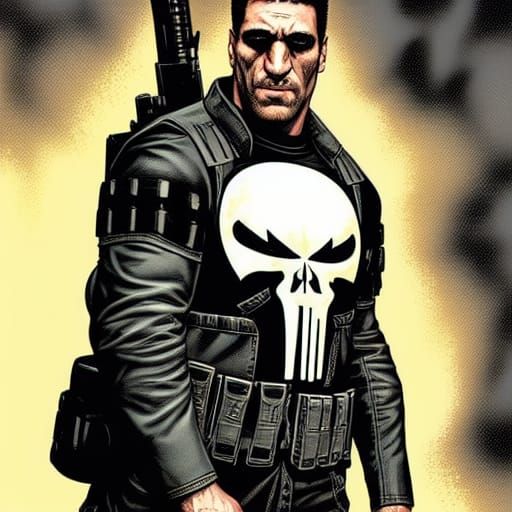 The Punisher Frank Castle in Comic Book Art