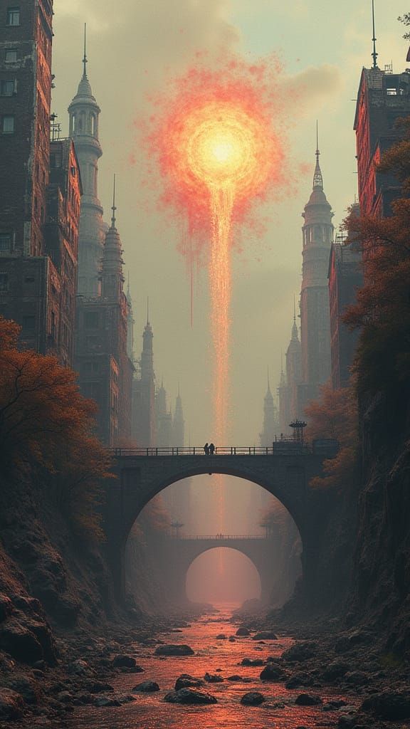 Surreal City Between Realities: Architecture of Nightmares