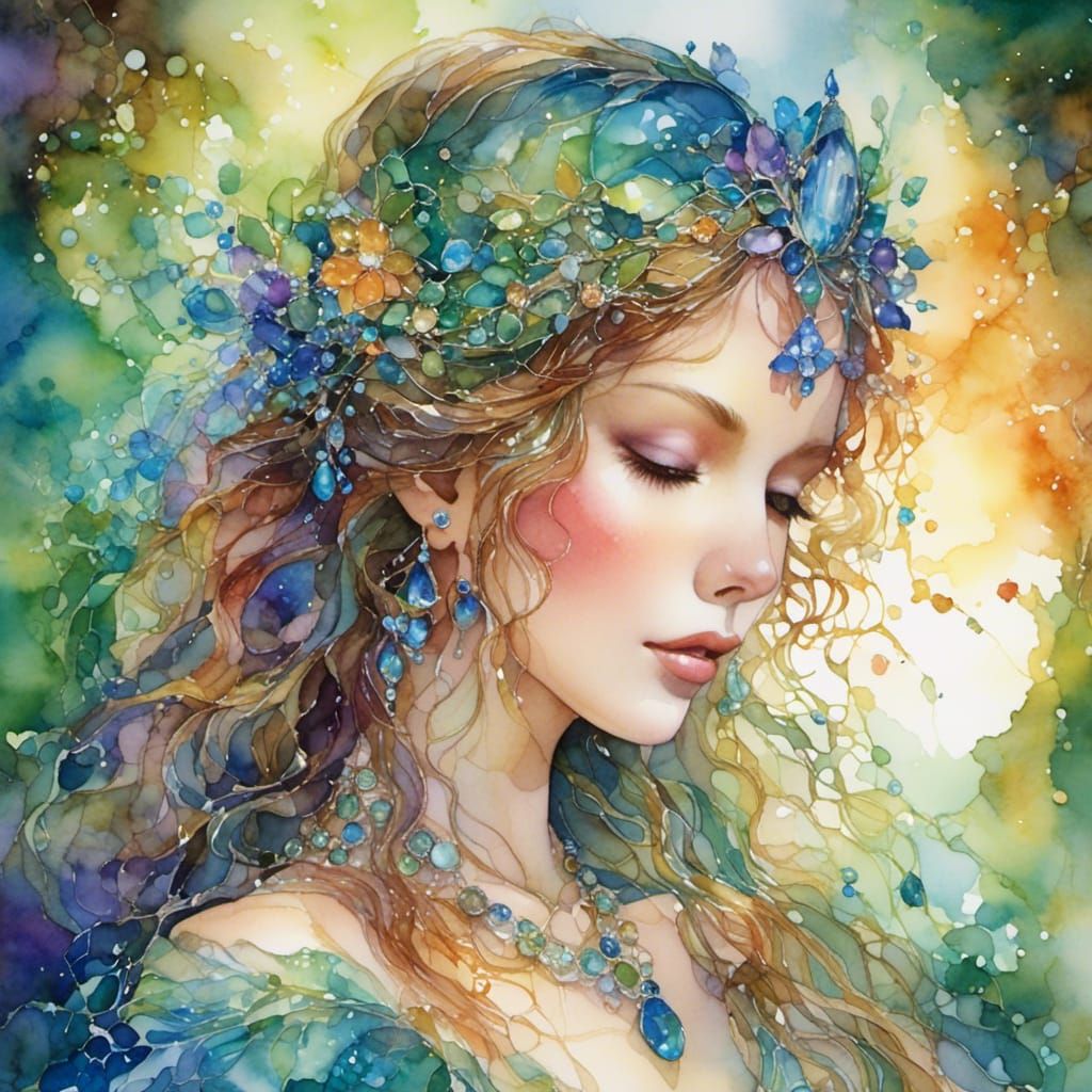 Portrait Emphasizing Inner Beauty with LoRA Enhancement