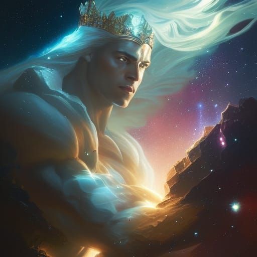 Galactic Crown: A Greek Myth Inspired Portrait