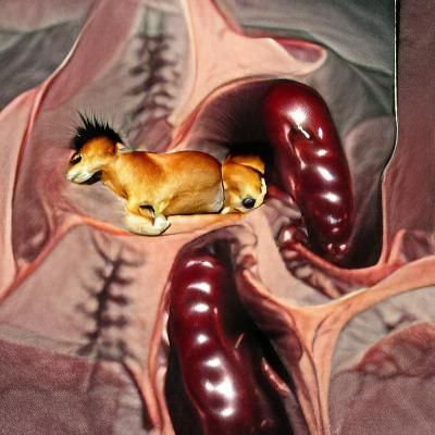 AI Interpretation of Dog Anatomy Concept