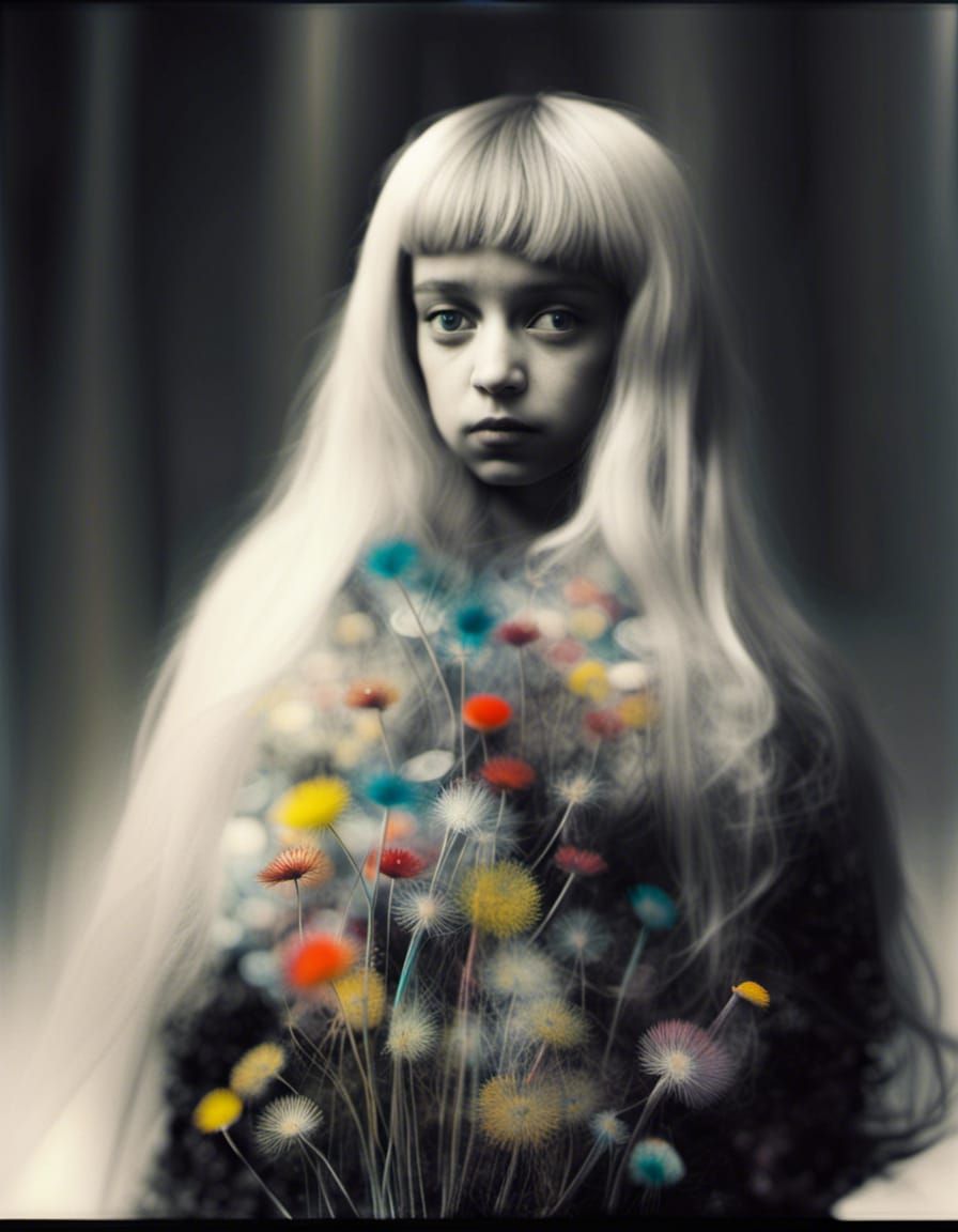 Fairies Making Wishes in Dandelion Dreamscape