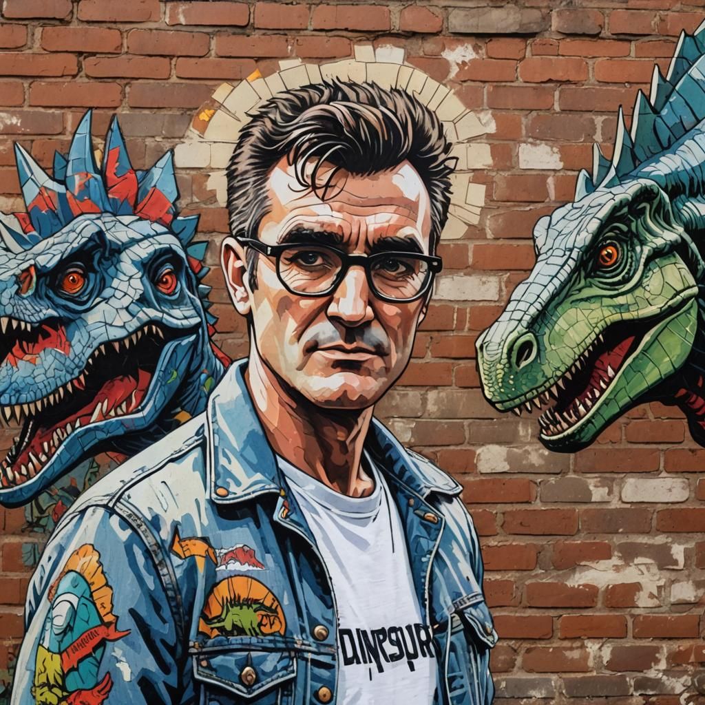 Morrissey in Manchester: A Comic Book Art Portrait