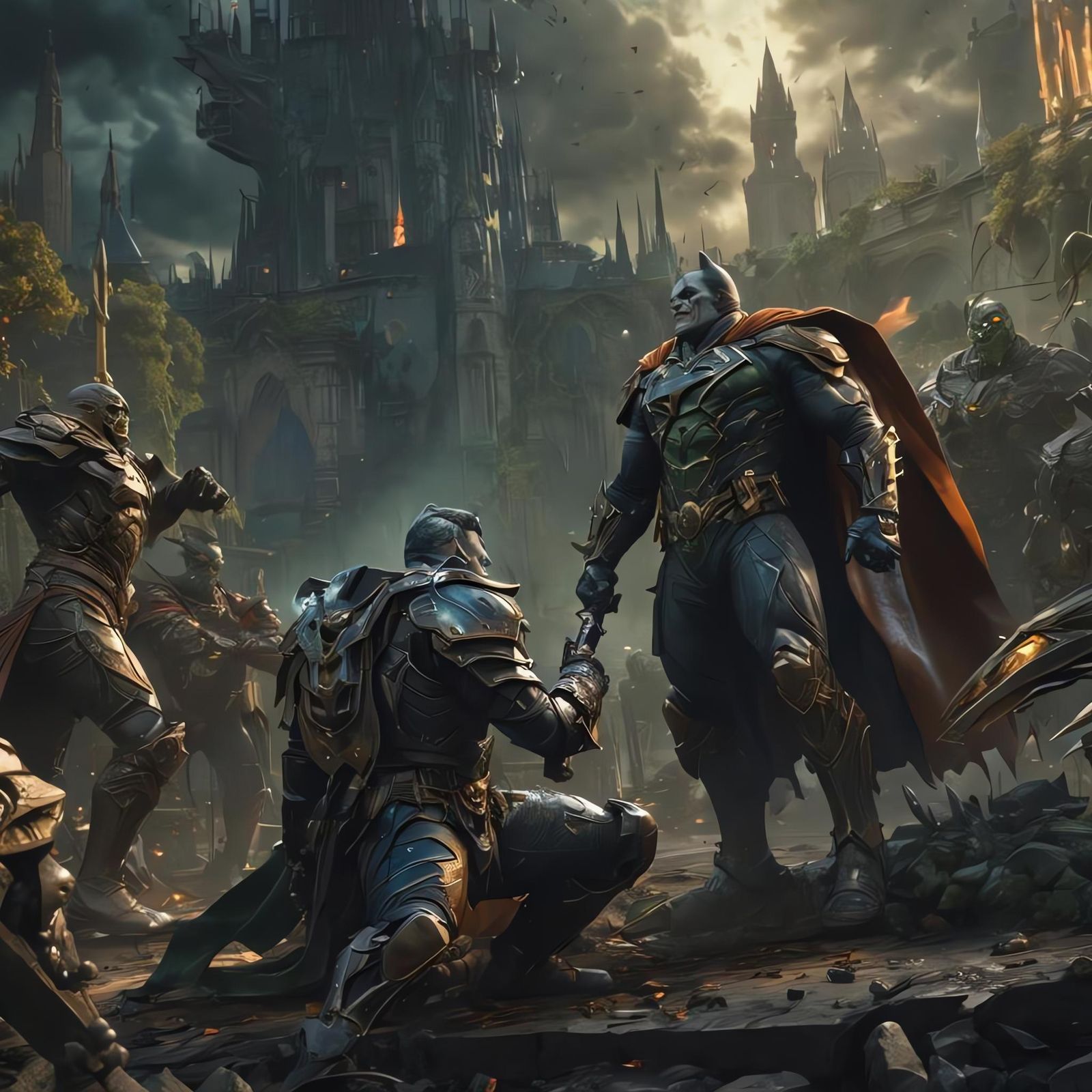 Epic Fantasy Battle in Deep Color