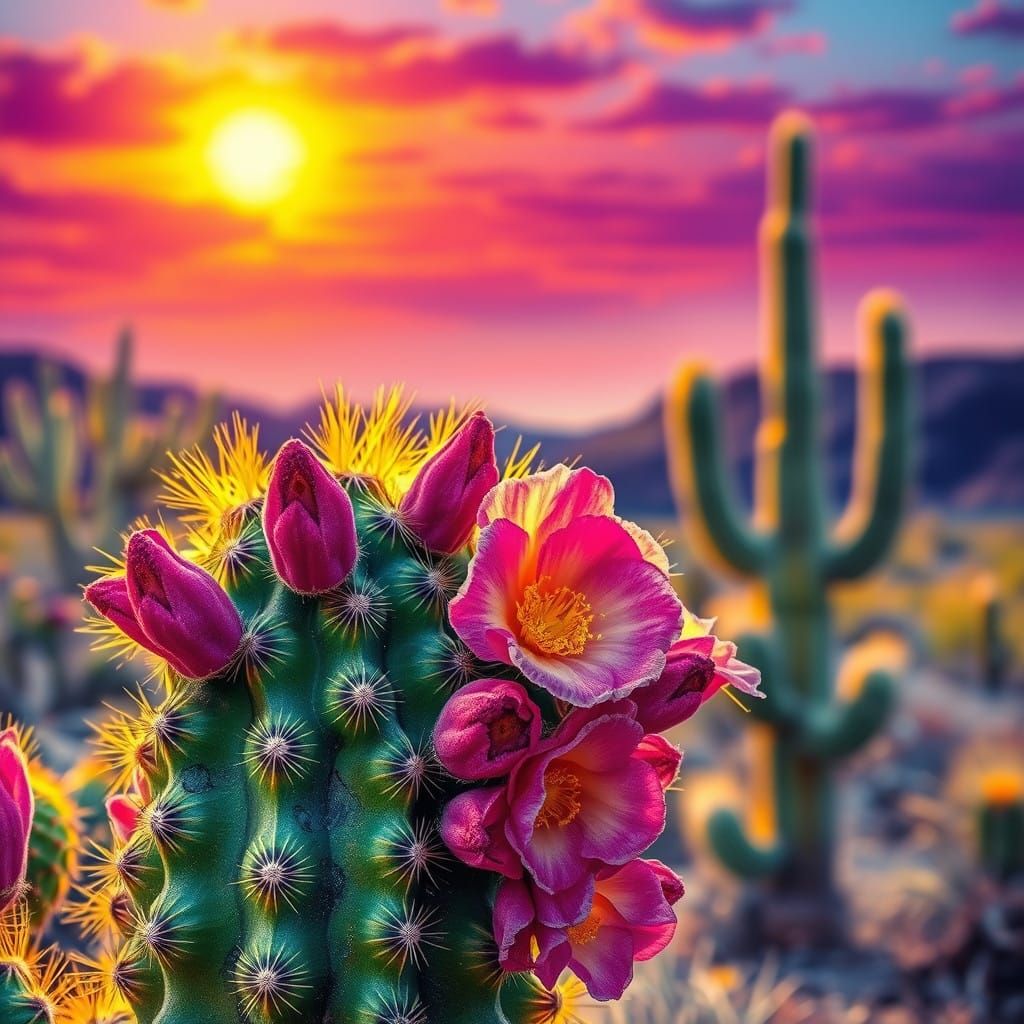 Vibrant Desert Bloom in Stunning Color