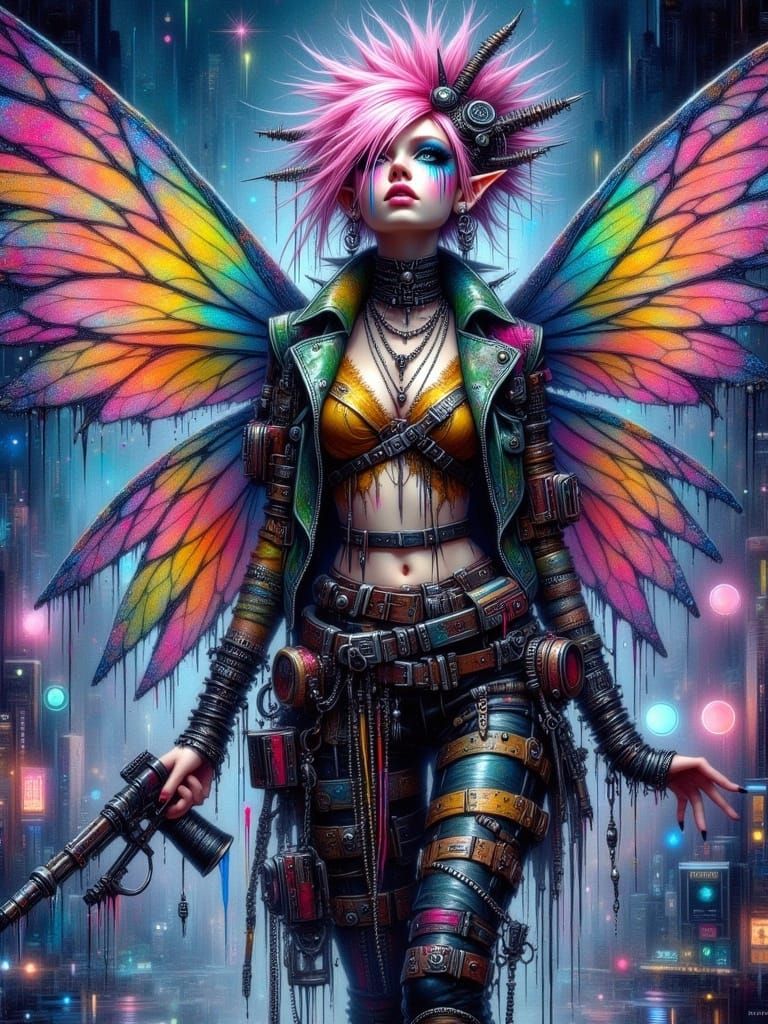 Rainbow Punk Cool Fairy Yeah