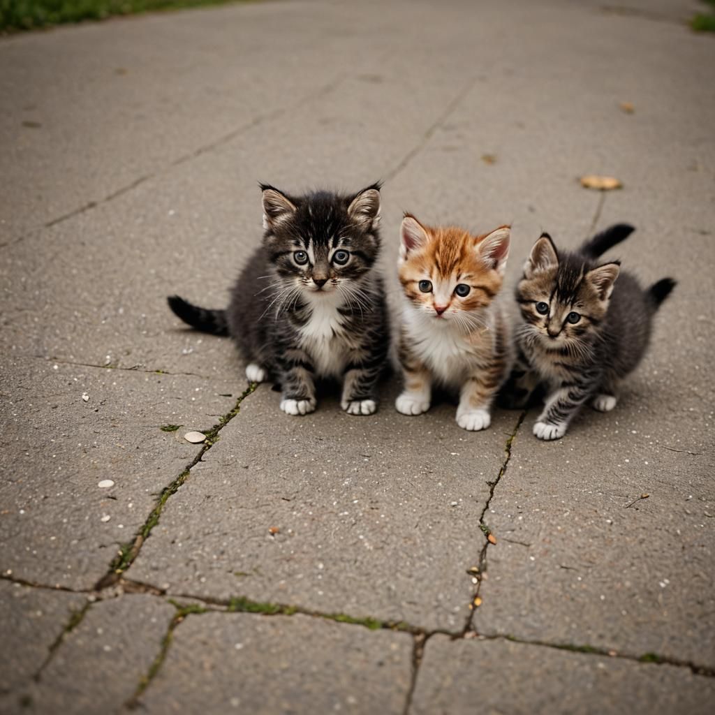 Two Cute Kittens in Professional Photo
