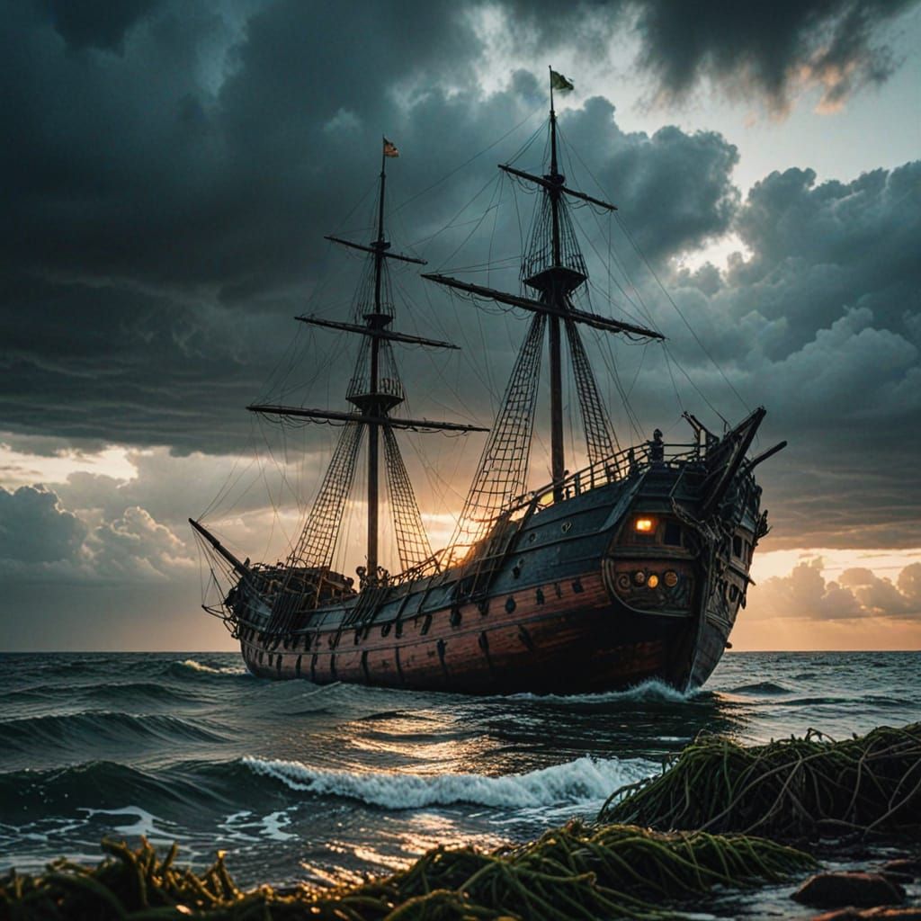 Fat Mermaids Wreck an Abandoned Sailing Ship in a Post-Apoca...