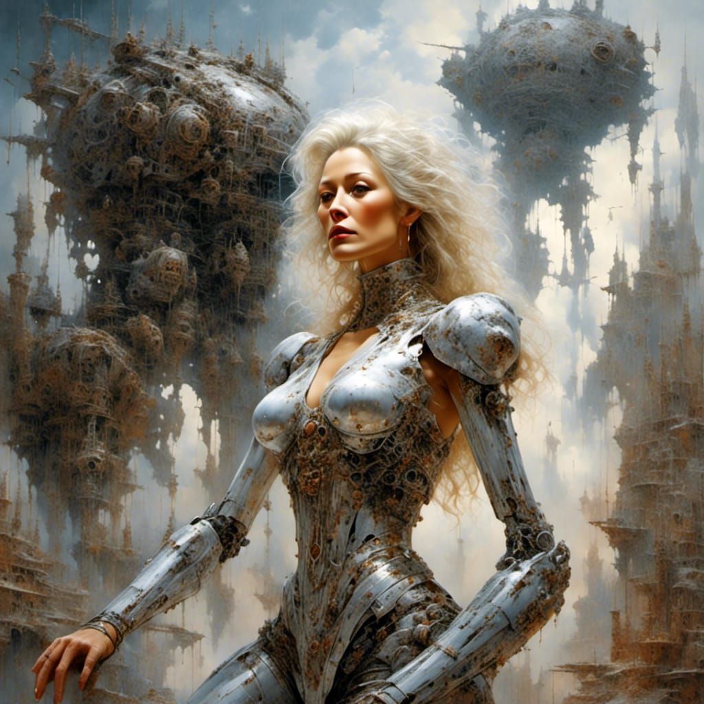 Mecha Dancer in Fantasy Art Style