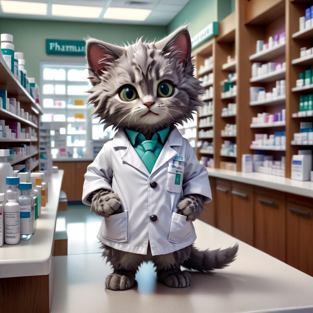 Pharmacist Kitten