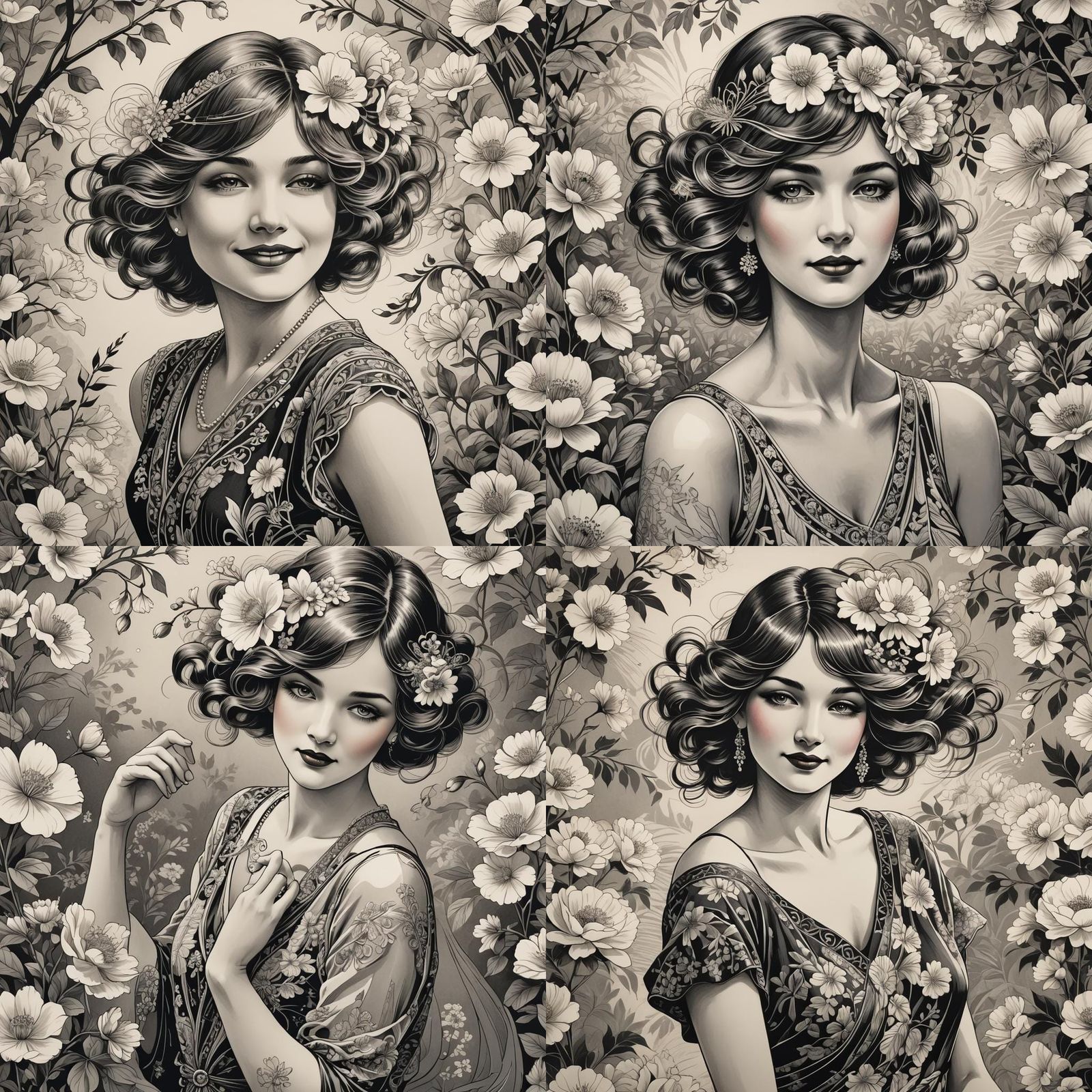 A woman in the 1920s style