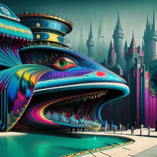 Surreal Glamour: A Vibrant Photorealistic Masterpiece