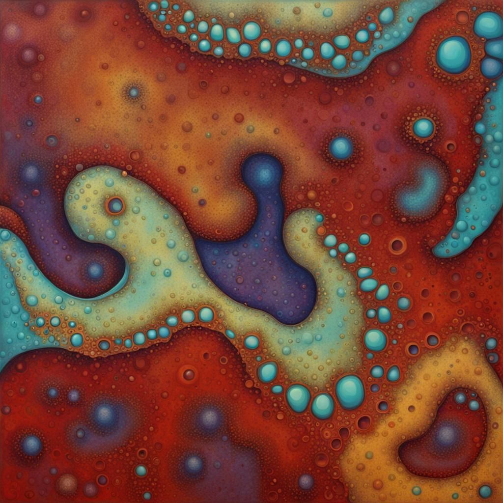 Abstract Amoeba with Attitude in Fine Detail