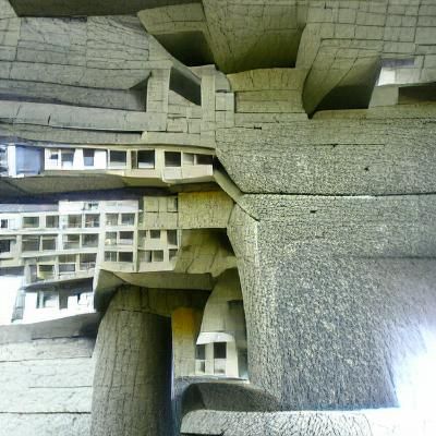 Imposing Brutalist Architecture: Concrete Geometry