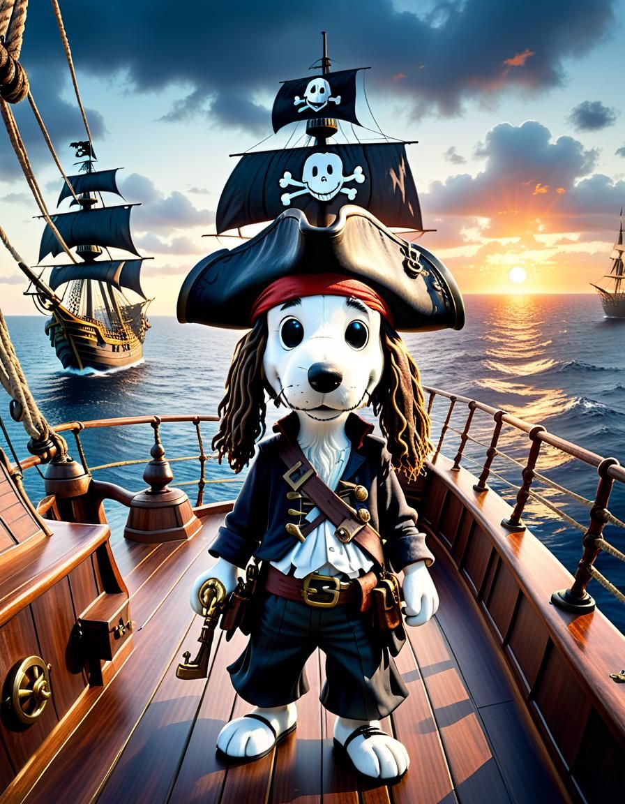 PIRATENSCHIFF "Snoopy" "Jack Sparrow"
