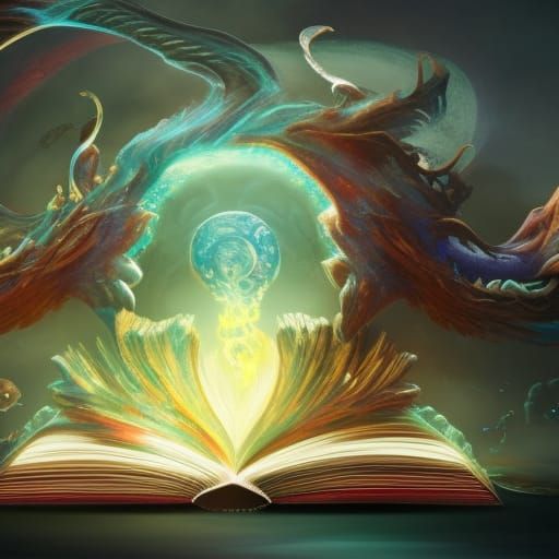 Fantasy World Emerges from Book in 3D Art Style