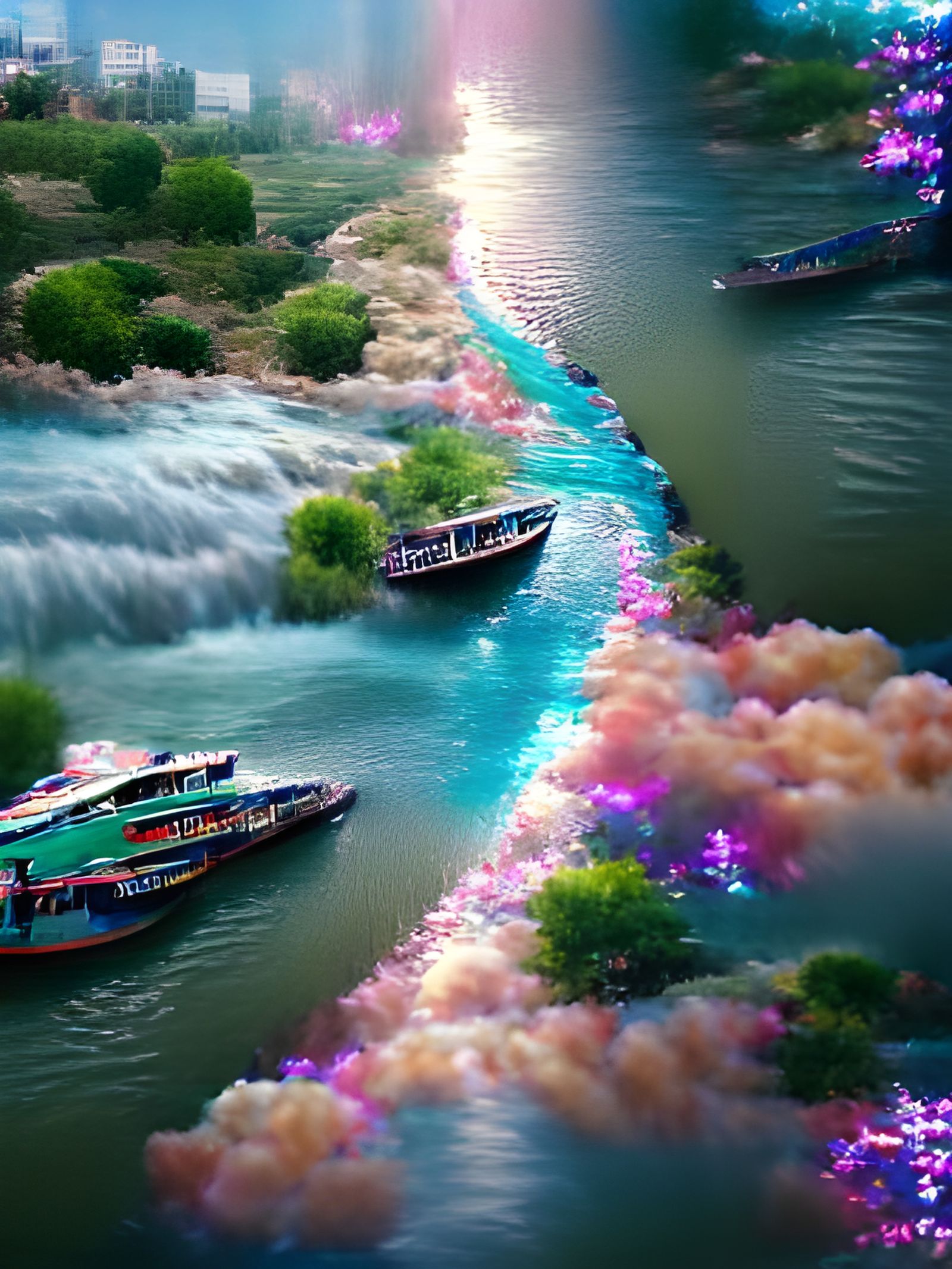 Surreal 3D River of Dreams in 8K Resolution
