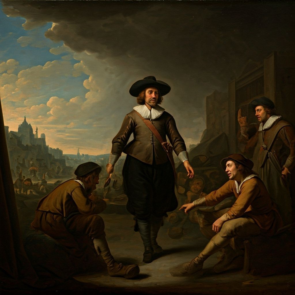 Vibrant Life in the Style of Baroque Portraiture