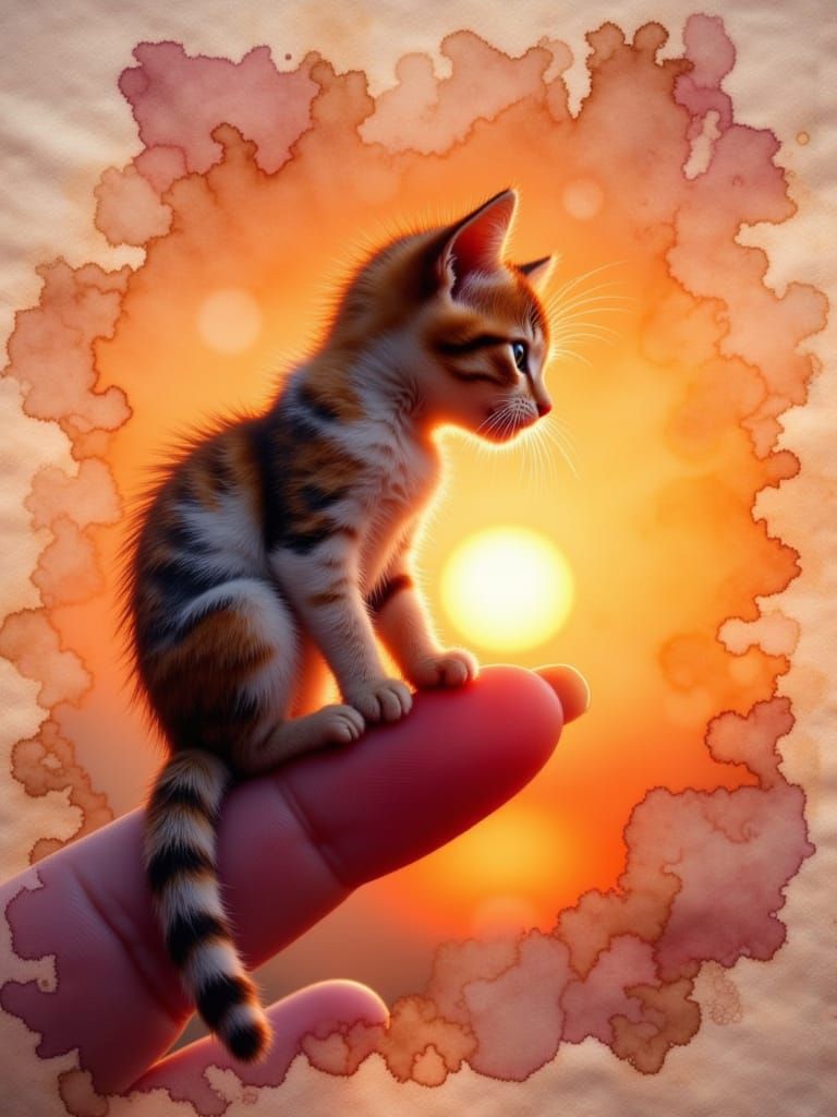 "Calico Finger Kitty"