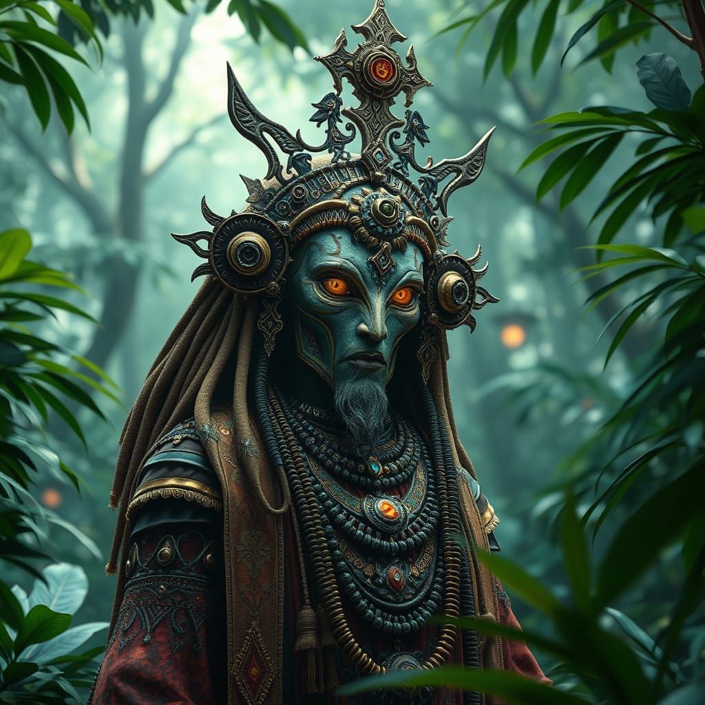 Ethereal Saint in Amazonian Majesty