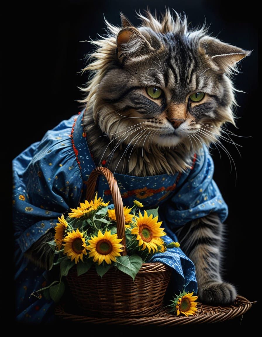 Anthropomorphic Cats in Rural Tennessee, Titian Style