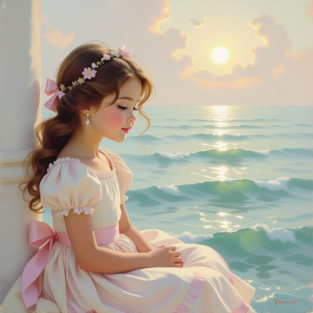 Pastel Girl and Shattered Reflection: Ethereal Fantasy