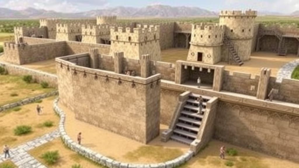 Imagine a realistic digital reconstruction of the walls of J...