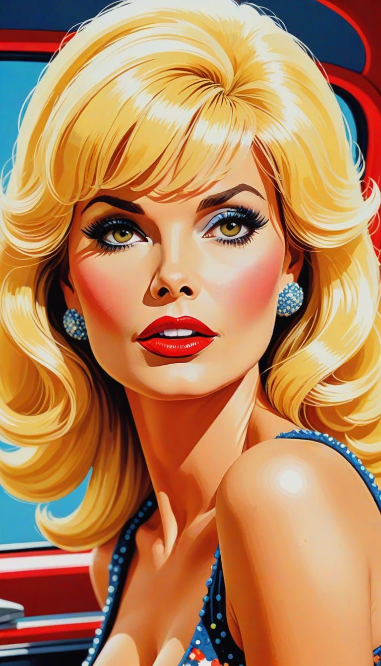 Retro Pulp Fiction Damsel in Distress