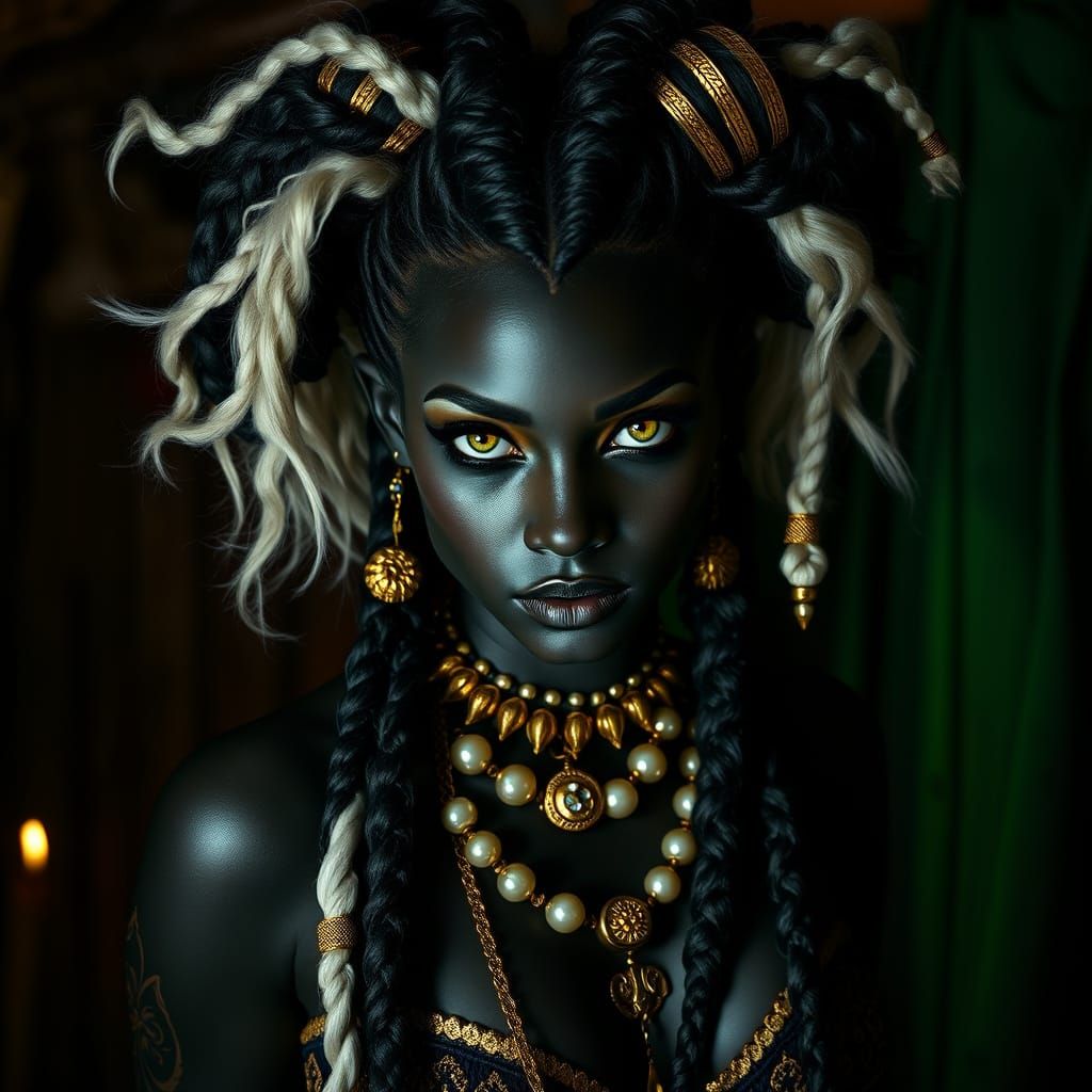 Harley Quinn Hybrid: Vitiligo Beauty in Voodoo Shack