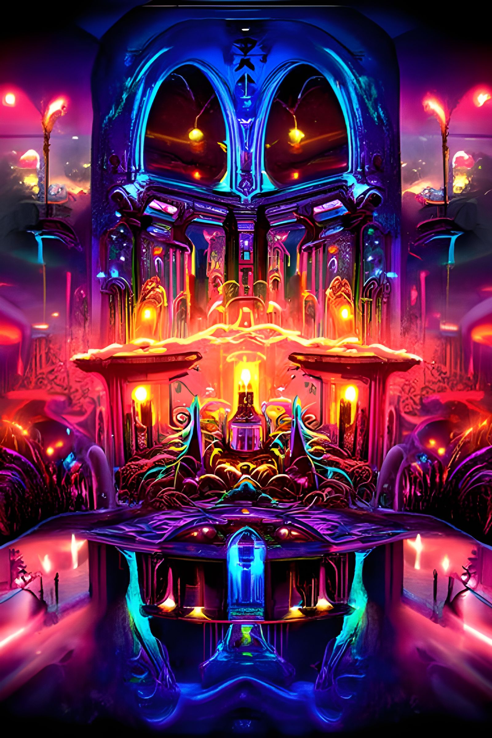 Neon Fantasy Tavern: UV-Luminescence in a Hypermaximalist St...