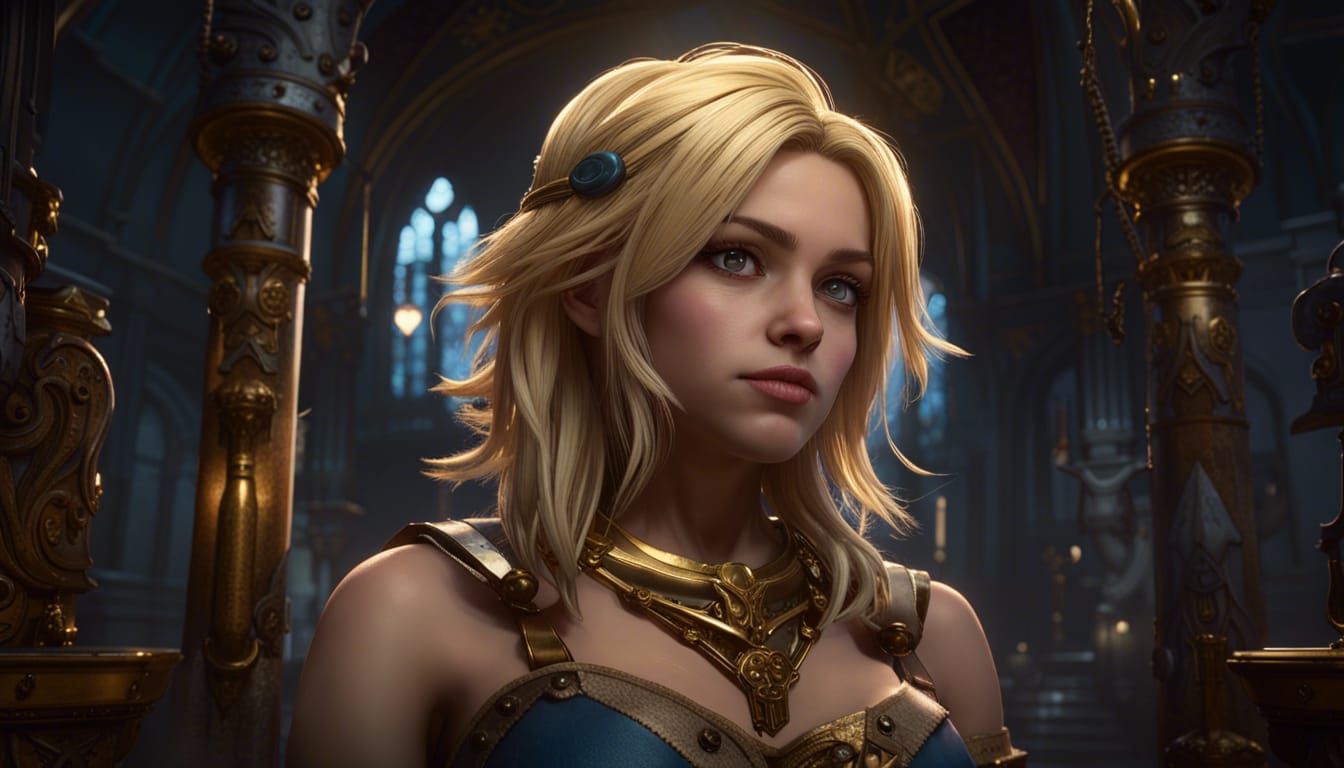 Lucy Heartfilia: Dark Fantasy Art in 8K Resolution
