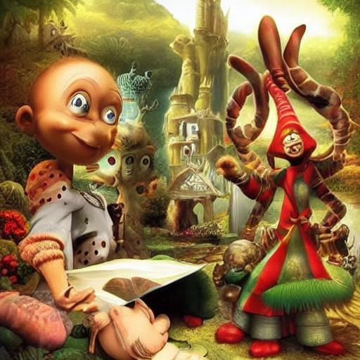 Cute Alien Plant Wizard: Circlism, Fractals, Maximalist