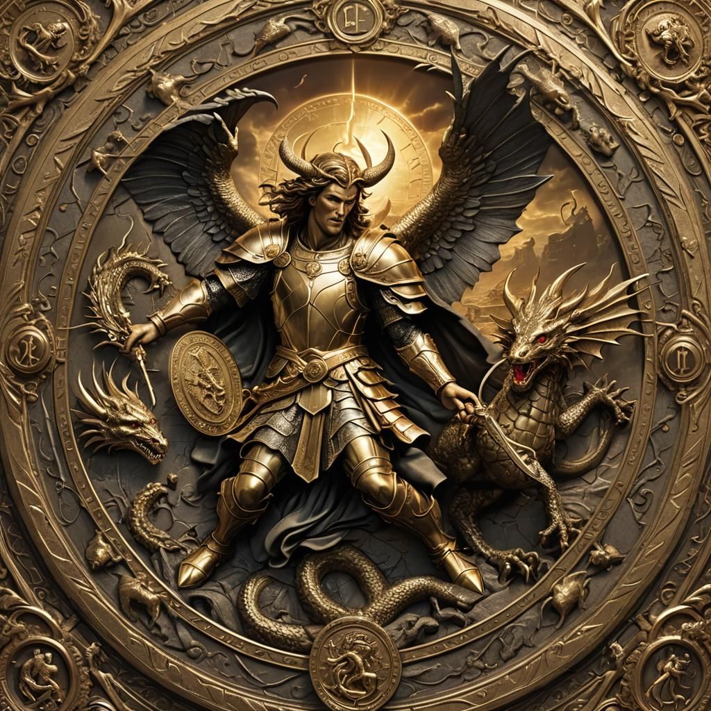 Gold Coin: Michael the Archangel Slaying the Dragon
