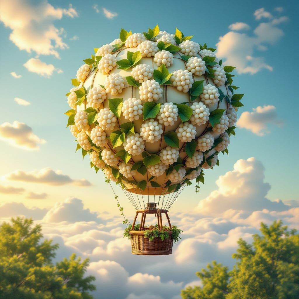 Berry Balloon in Dreamy Landscape