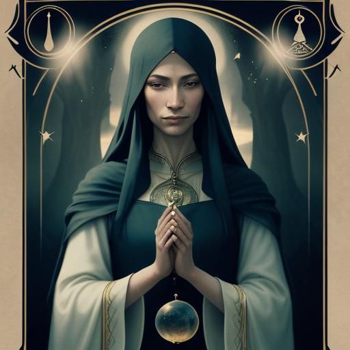 Ethereal Fortune Teller in Soft Focus