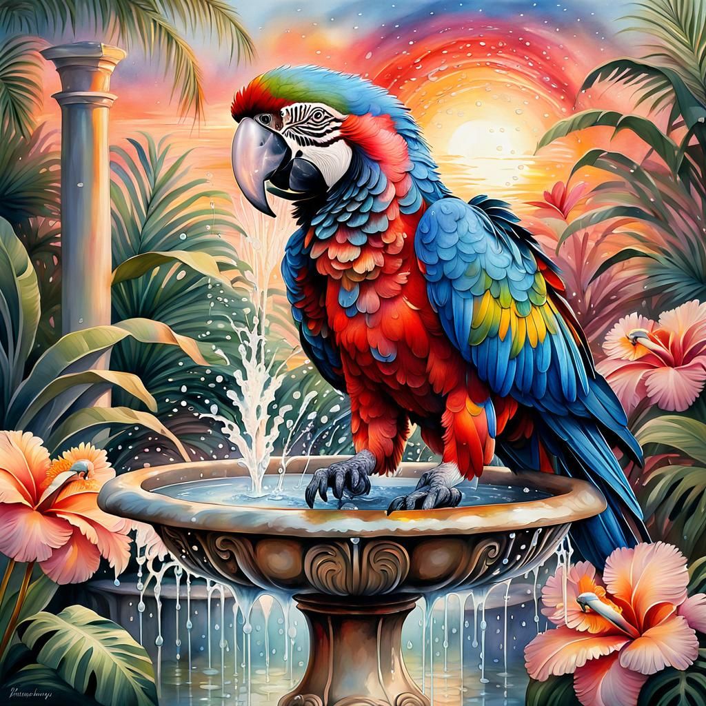 Cool foot spa Macaw